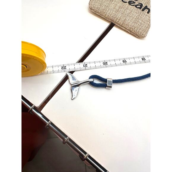 Navy & Silver Dolphin Tail Necklace from Club Ocean - Picture 5 of 5